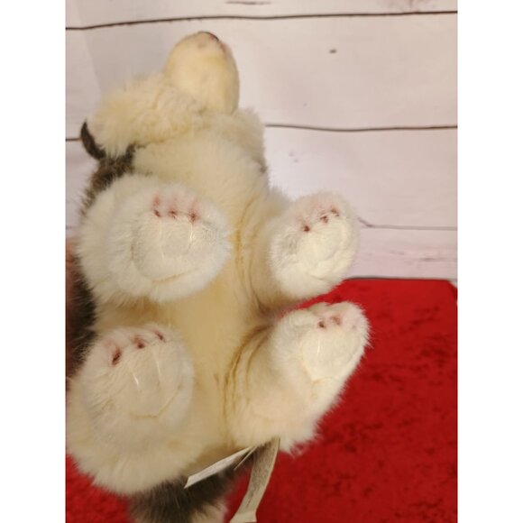 Demdaco Nat & Jules 14" Plush Husky Stuffed Animal Toy - Picture 4 of 7